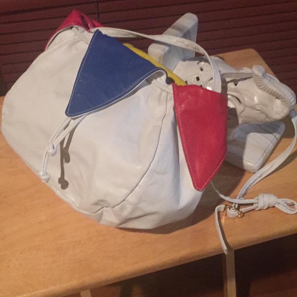 Shoulder Bag/ With Drawstring Closure. - image 2